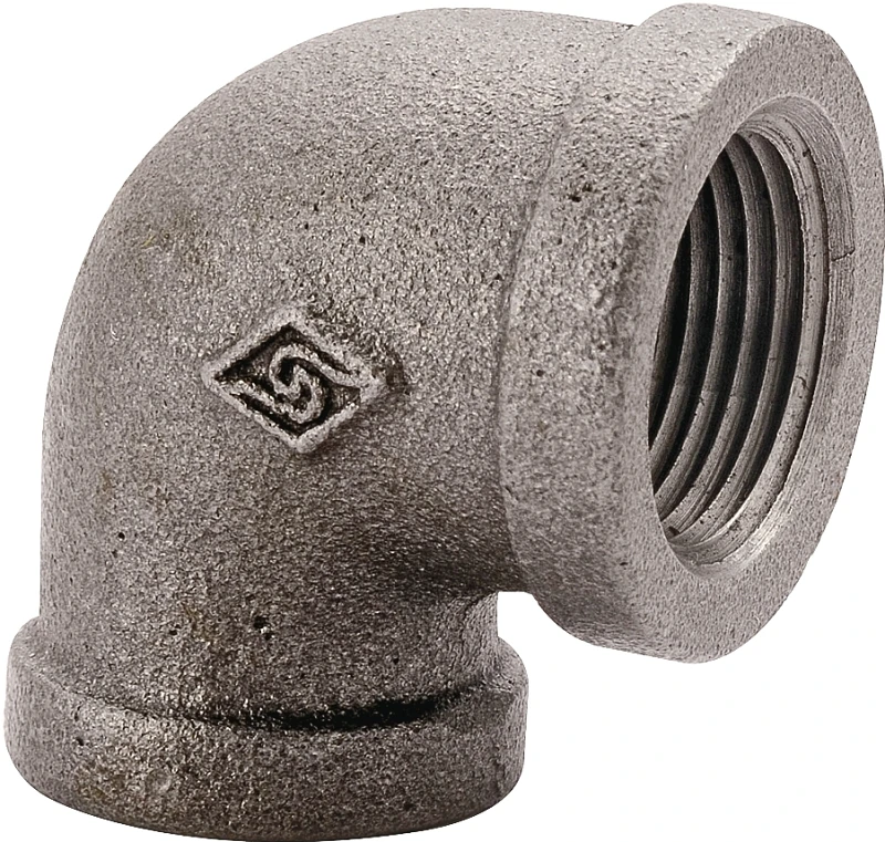 1 Inch Black 90 Degree Elbow - Model 2a-1b, Durable Brass Construction