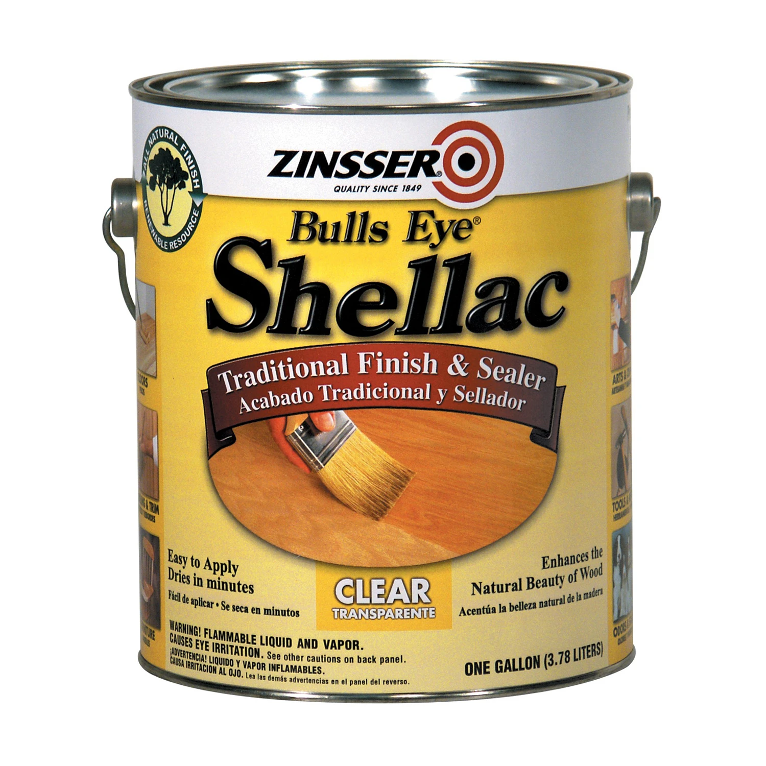 Bulls Eye Clear Shellac, Gallon