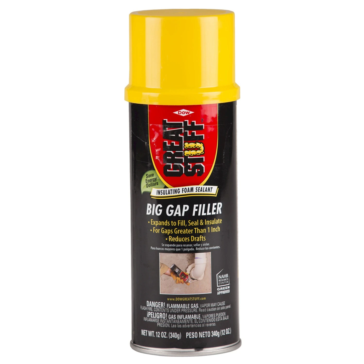 Big Gap Foam Sealant, Triple Expanding, 12-oz.