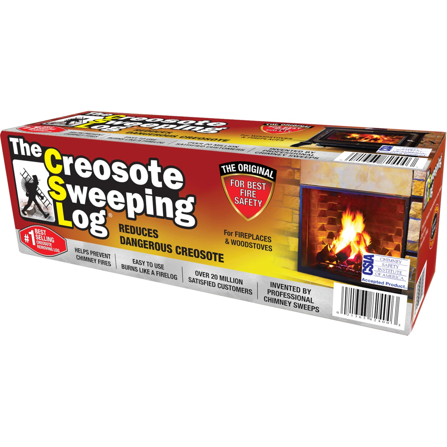 Creosote Sweeping Fireplace Log