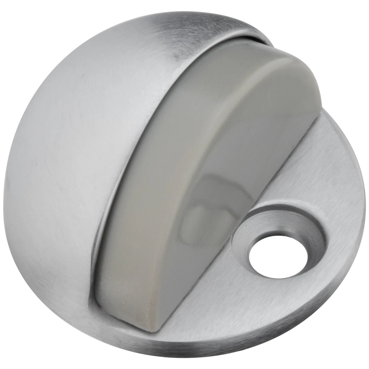 Doorstop, Floor, Low-Dome, Chrome