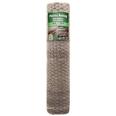 Galvanized Poultry Netting, 1-In. Mesh, 36-In. x 150-Ft.