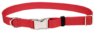 Adjustable Red Nylon Dog Collar 3/4 X 12-18 Inches Model 61601 A Red18