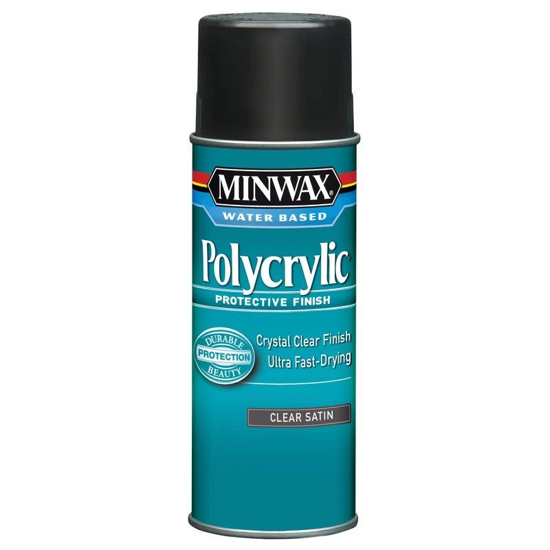 Polycrylic Aerosol Satin Water-Based Finish, 11.5 oz.