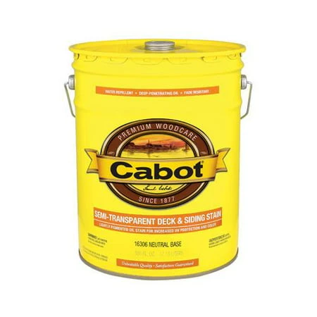 Samuel 16306-08 Neutral Base Voc Semi-transparent Deck & Siding Stain - 5 Gallon