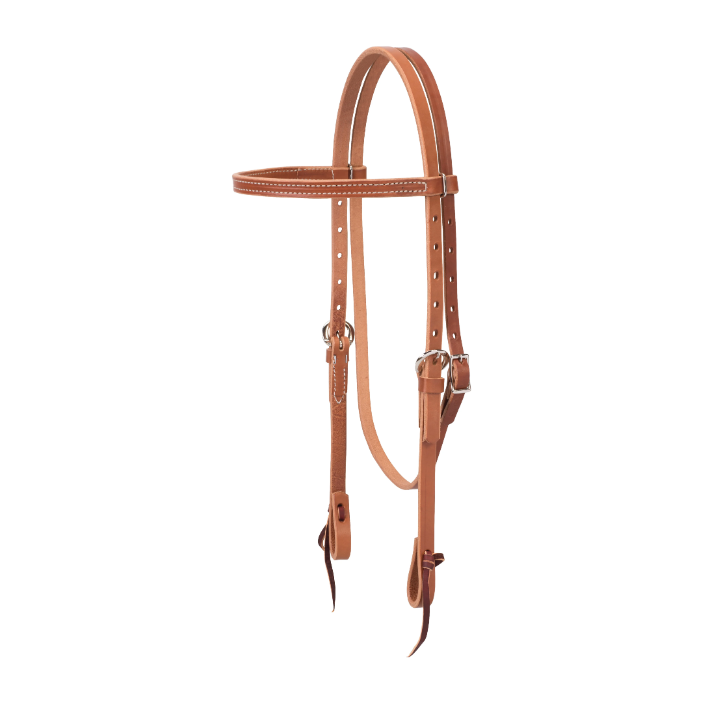 Harness Headstall, Brown Leather, 5/8 In.