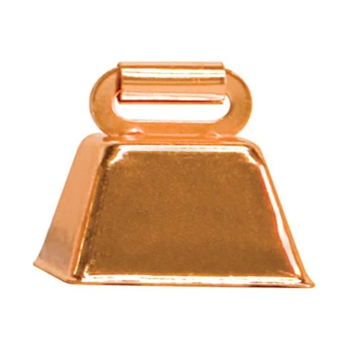 Cow Bell, Copper-Plated Steel, 2-1/2 x 2-1/4 In.