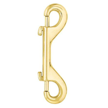 #162 Double Snap, Brass, 4 In.