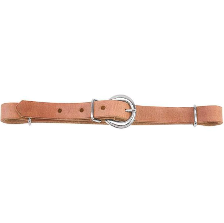 Straight Curb Strap, Single-Ply Leather, 5/8 In.