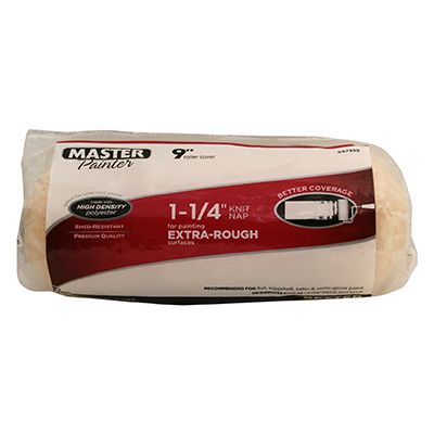 Premium 9-inch Paint Roller Cover With 1-1/4-inch Nap For Extra Rough Surfaces