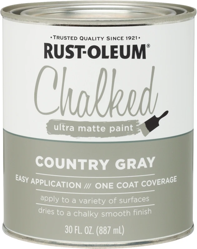 Chalked Paint, Gray, 30 oz.
