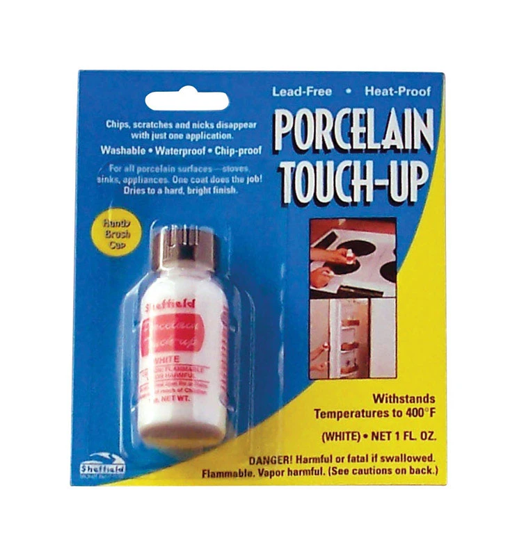 Porcelain Touch-Up Paint, White, 1 oz.