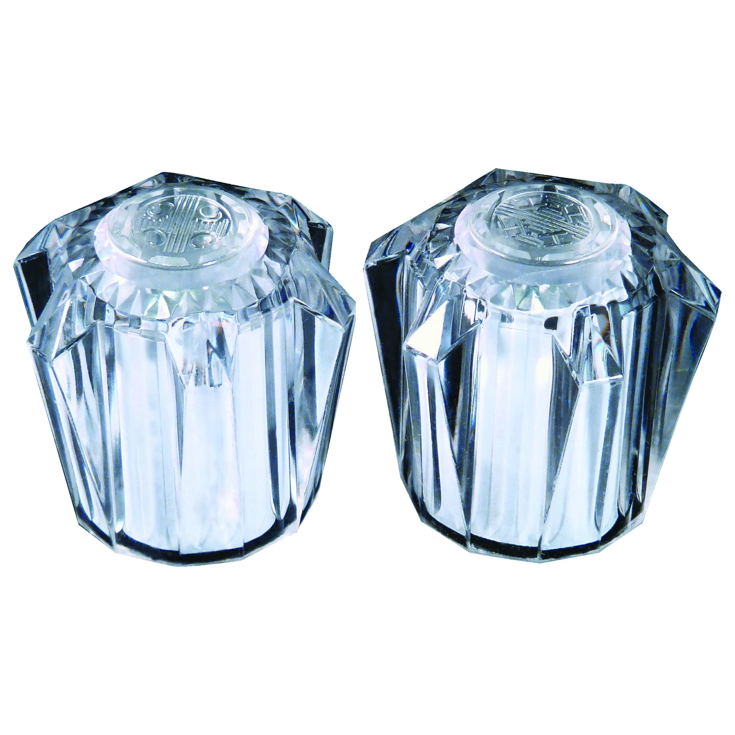 RV Utopia Faucet Handle, Clear Plastic, 2-Pk.