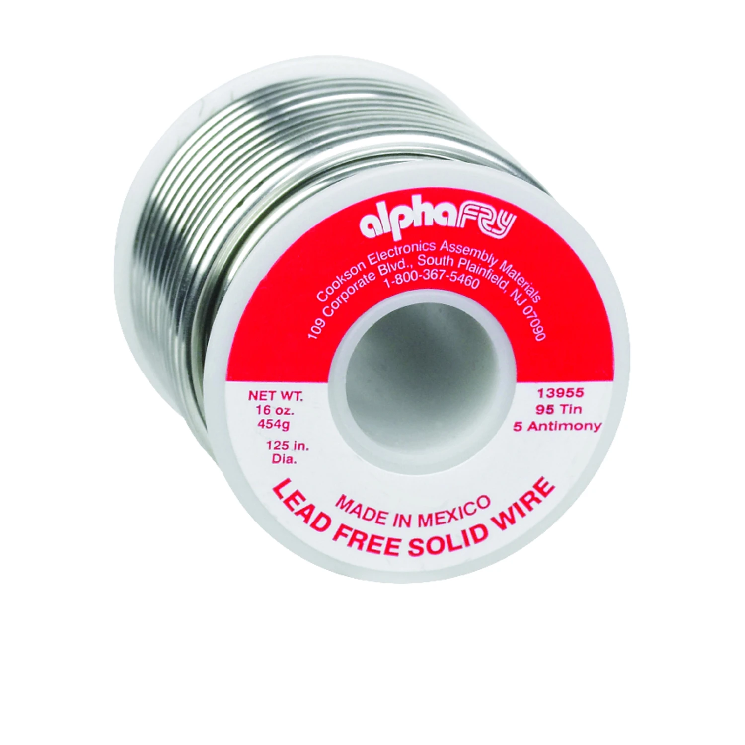 Lead-Free General-Purpose Solder, .125-Diameter, 16 oz.