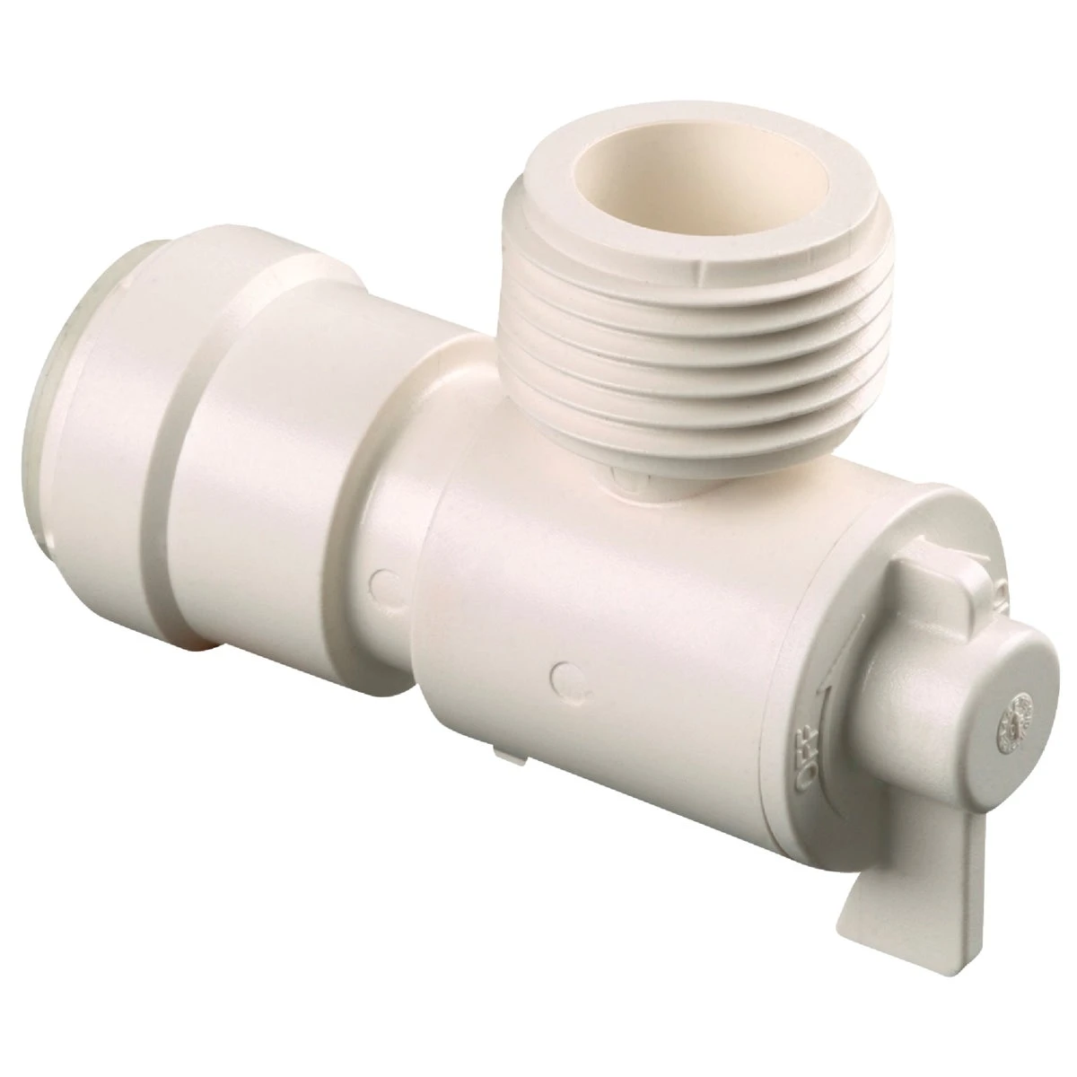 PEX Quick Connect Angle Valve, 1/2 Copper Tube x 3/4 In. Male Garden Hose
