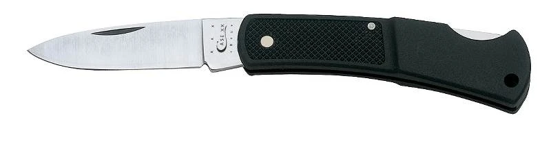 Caliber Lockback Pocket Knife, Stainless Steel/Black Zytel, 3-In. Length Closed