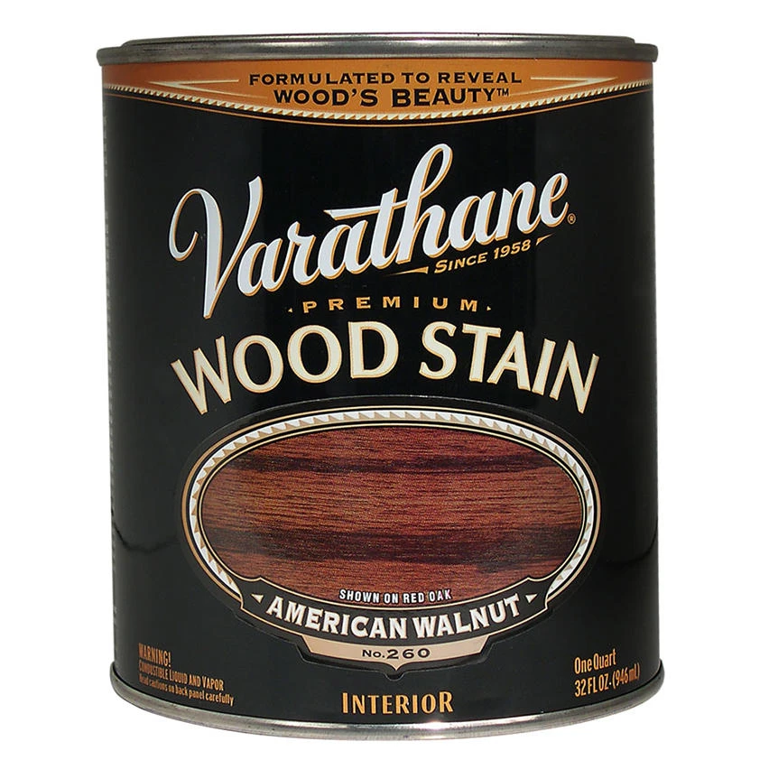 American Walnut Premium Oil-Based Interior Wood Stain, Qt.