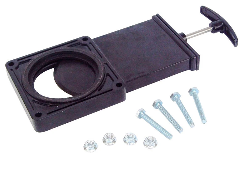 RV Waste Valve, Black
