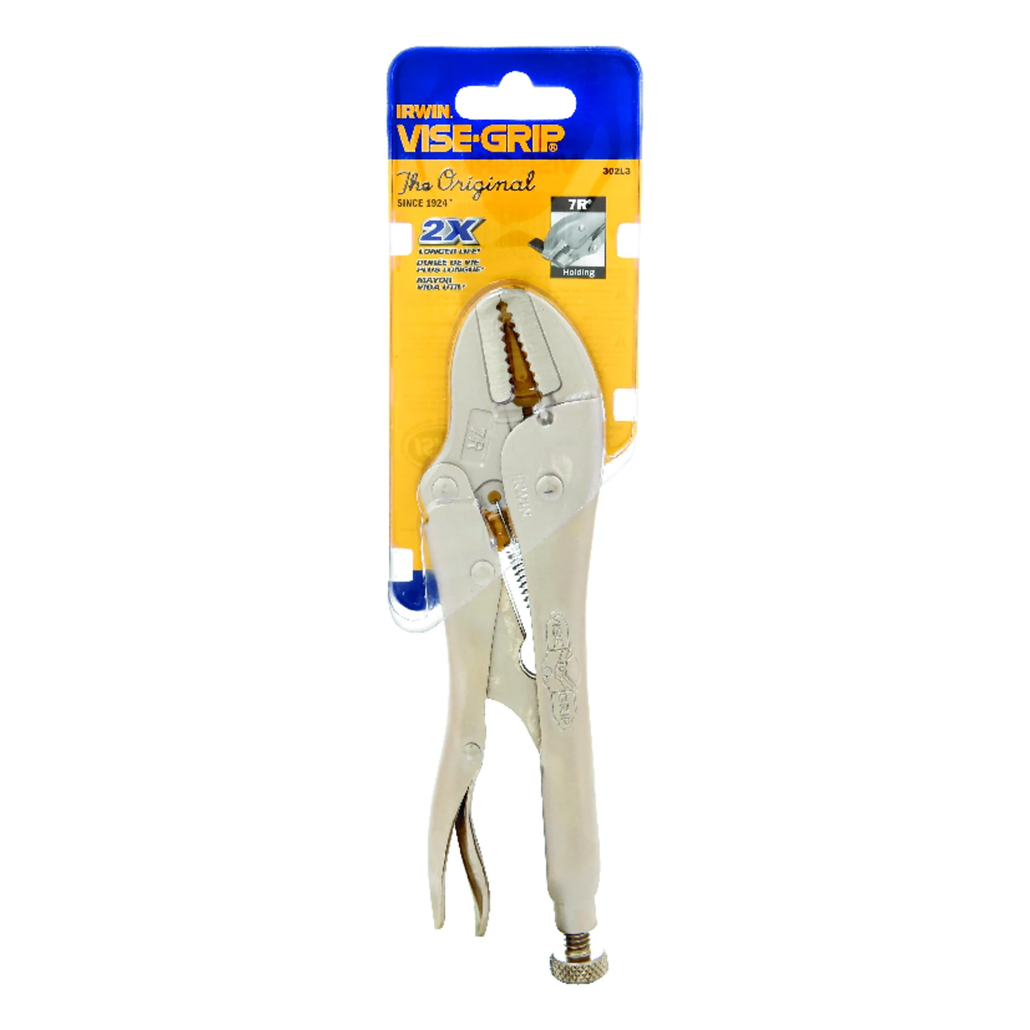 Vise-Grip Straight Jaw Locking Pliers, 7 In.