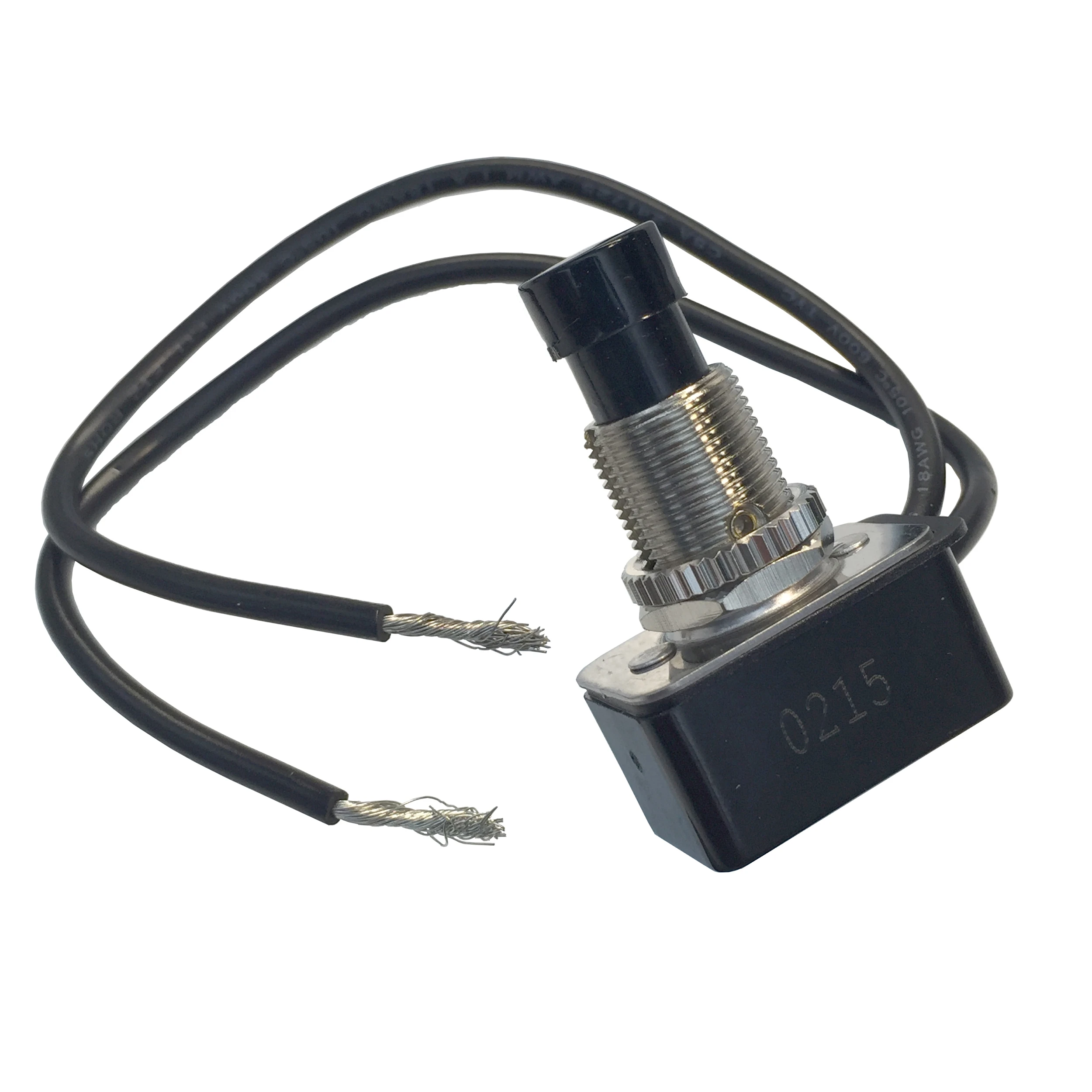 10A 1/3-HP Single-Pole/Single-Throw Push Button Switch