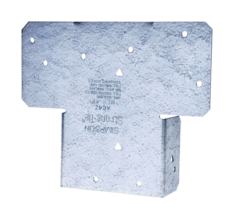 Twin Post Cap Z-Max, Galvanized Steel, 4 x 4 In.