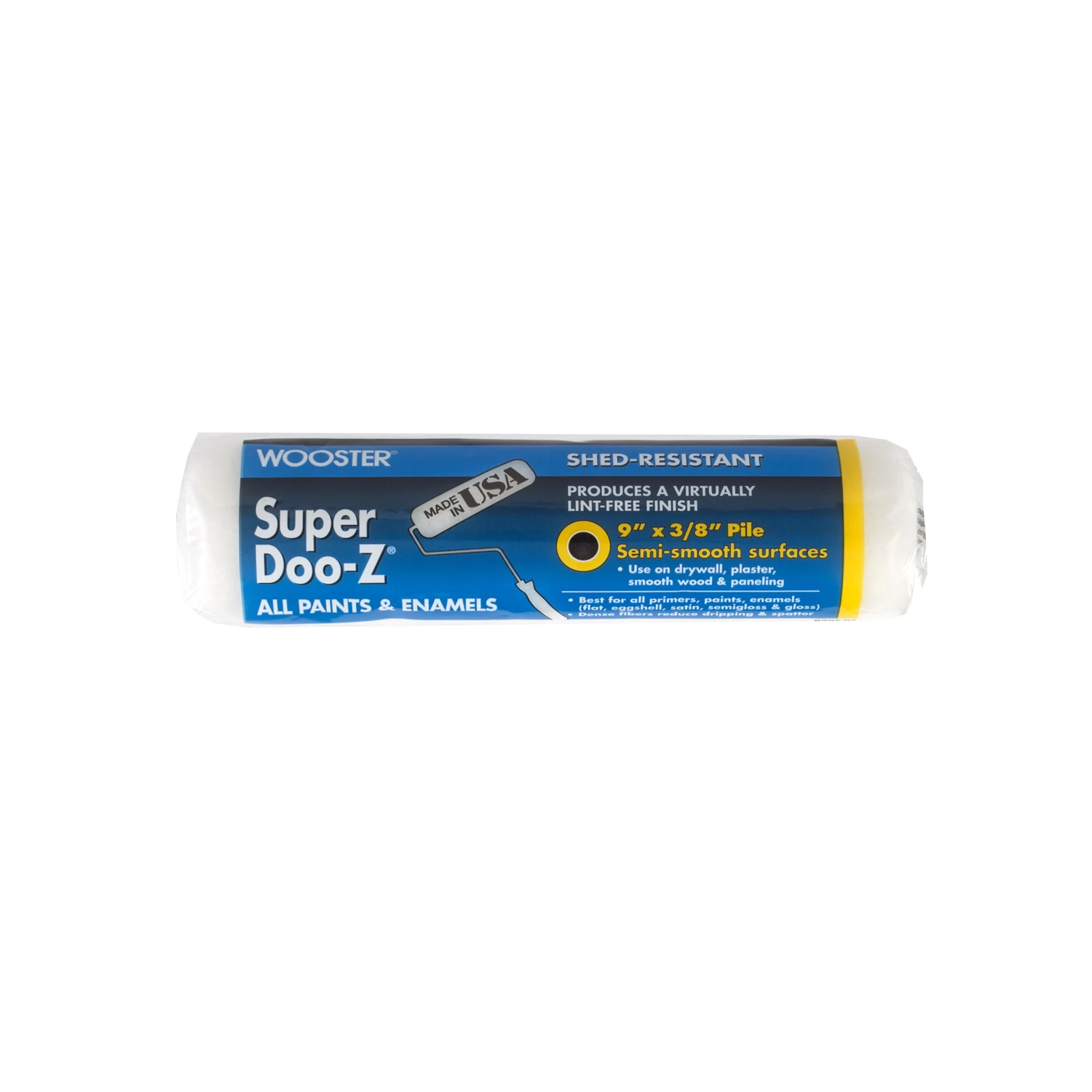 Super Doo-Z Paint Roller Cover, 3/8-In. Nap, 9-In.