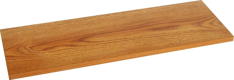 Shelf, Simulated-Oak Melamine, 12 x 48-In.