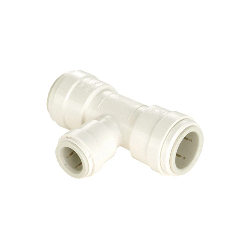 PEX Pipe Branch Quick Connect Tee, 3/4 x 3/4 x 1/2 In.
