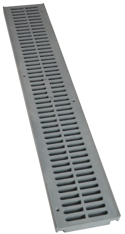 Channel Grate, Gray, 2 Ft