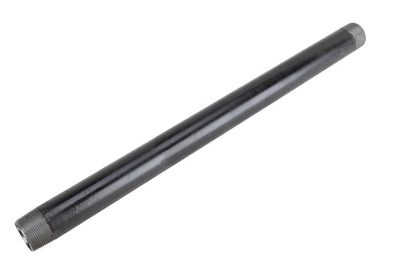 1-1/4 Inch X 24 Inch Black Steel Pipe Nipple - Model Bn 11/4x24-s