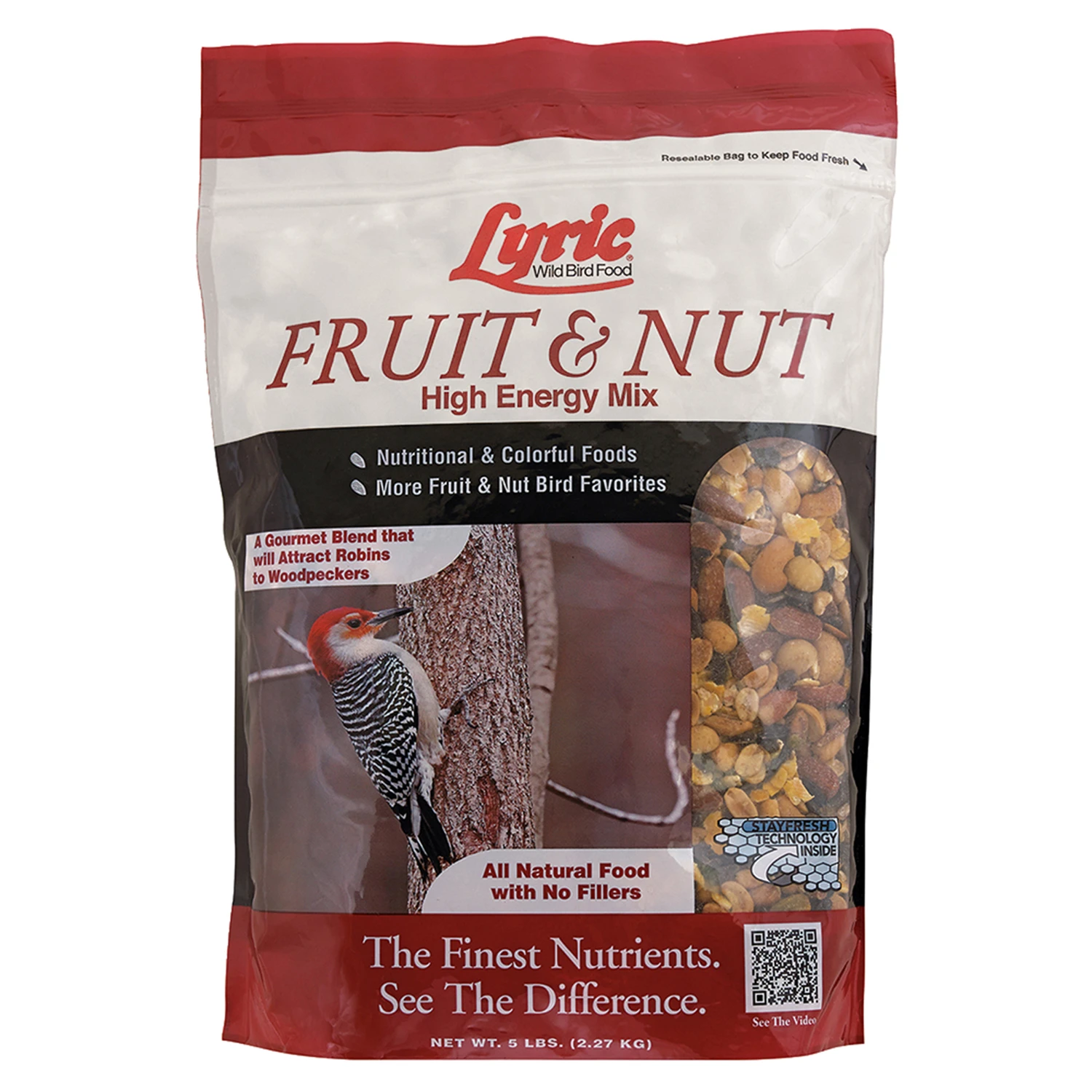 Fruit & Nut High Energy Wild Bird food Mix, 5 Lbs.