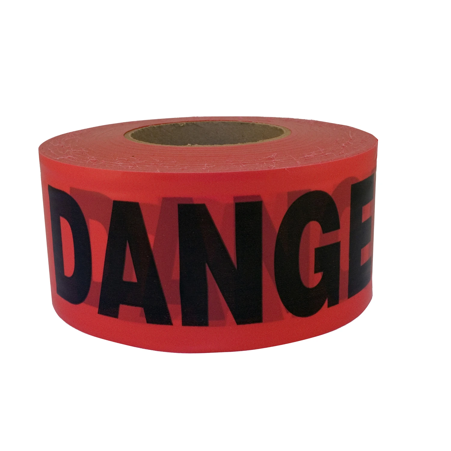 DangerBarricade Tape, Red Weatherproof Vinyl, 3 In. x 1,000 Ft.