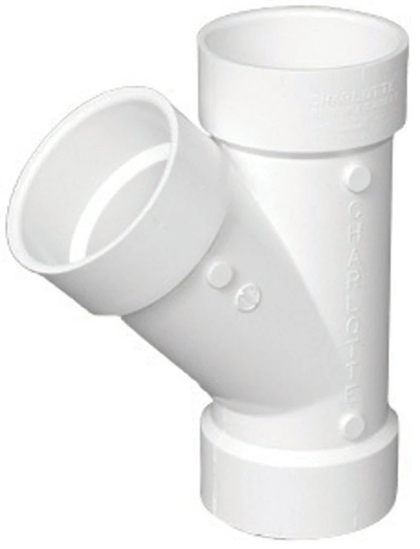 Schedule 40 DMV Pipe Wye, 1-1/2 In.