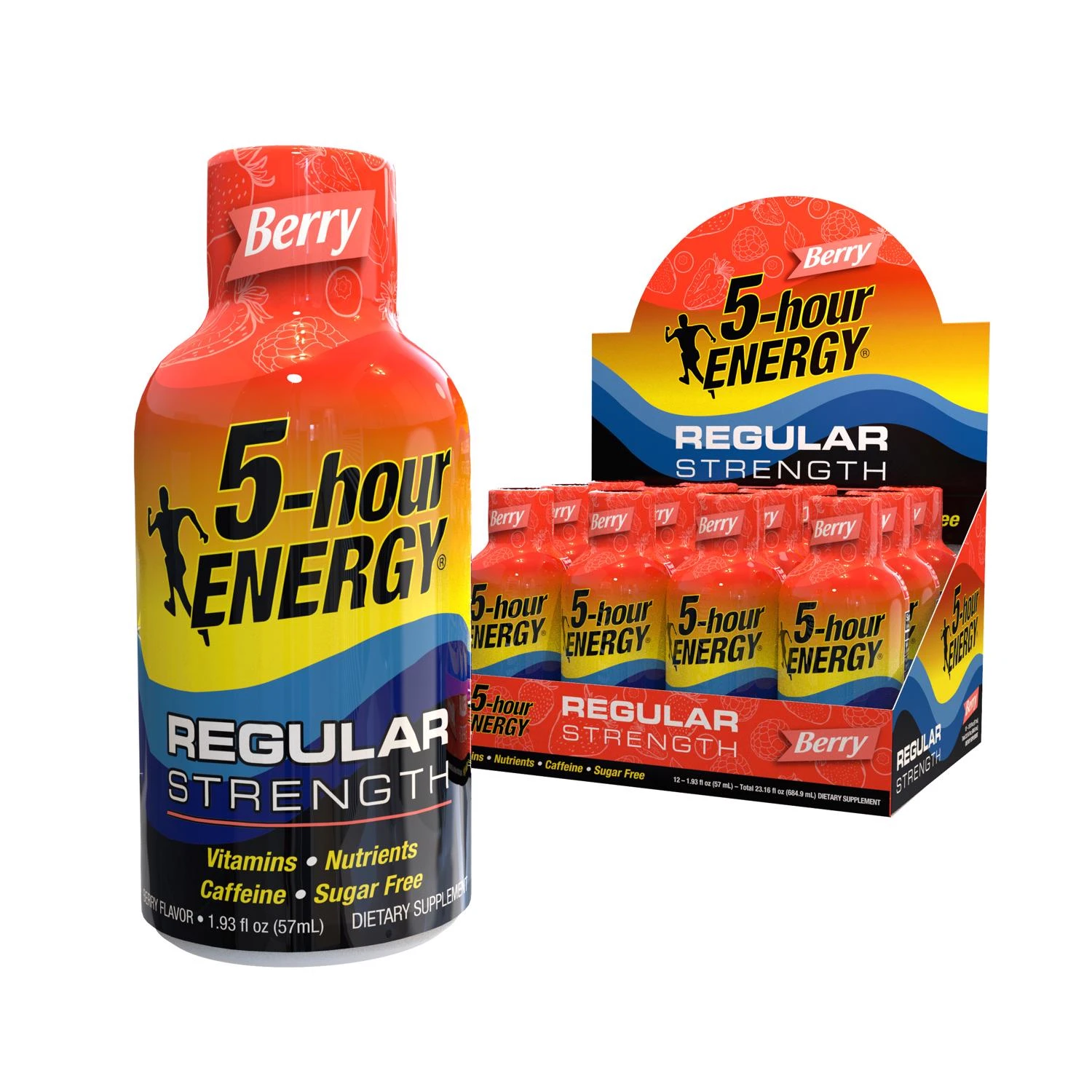 Regular Strength Shot, Berry, 1.93 oz.