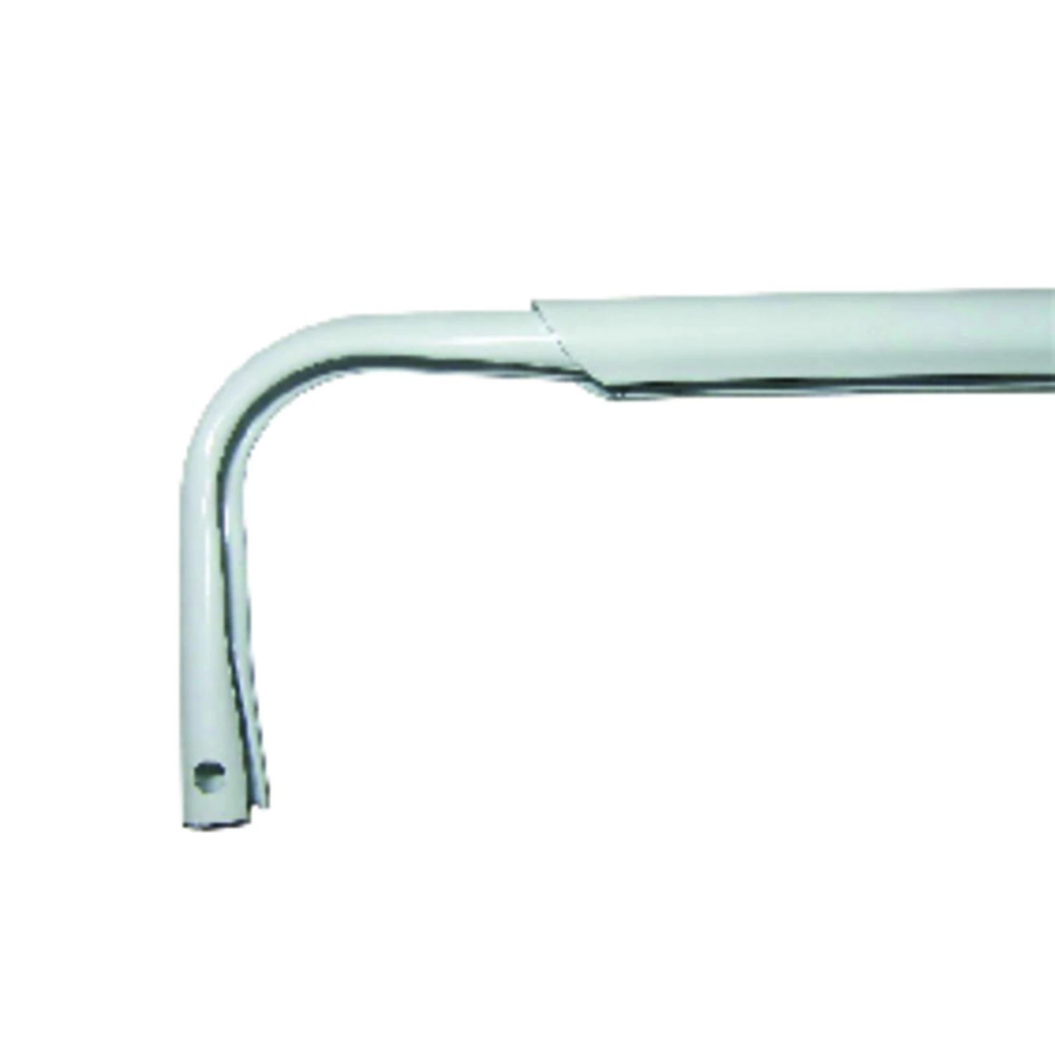 Curtain Rod, Heavy Duty, White, 84 to 120 In.
