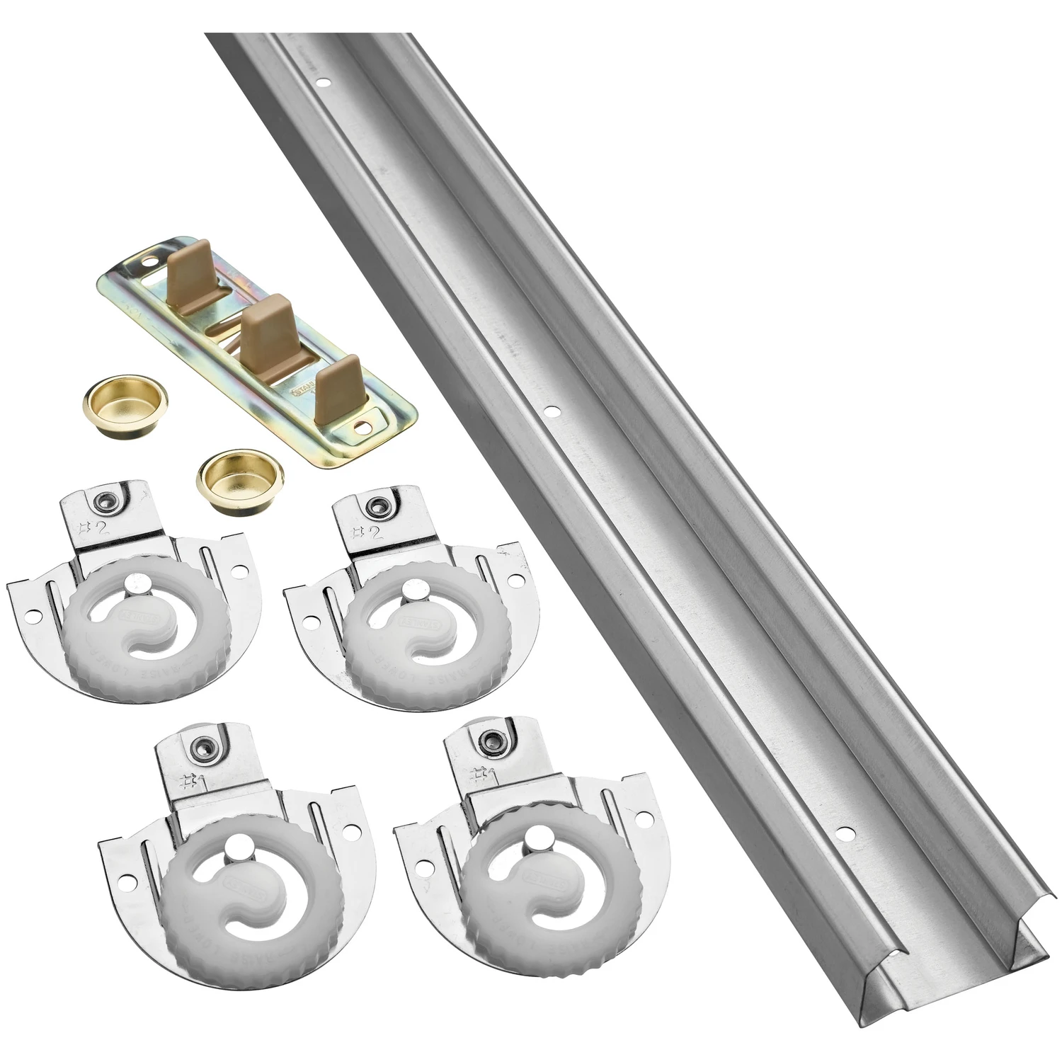 Bypass Sliding Door Hardware Kit, 48 In.
