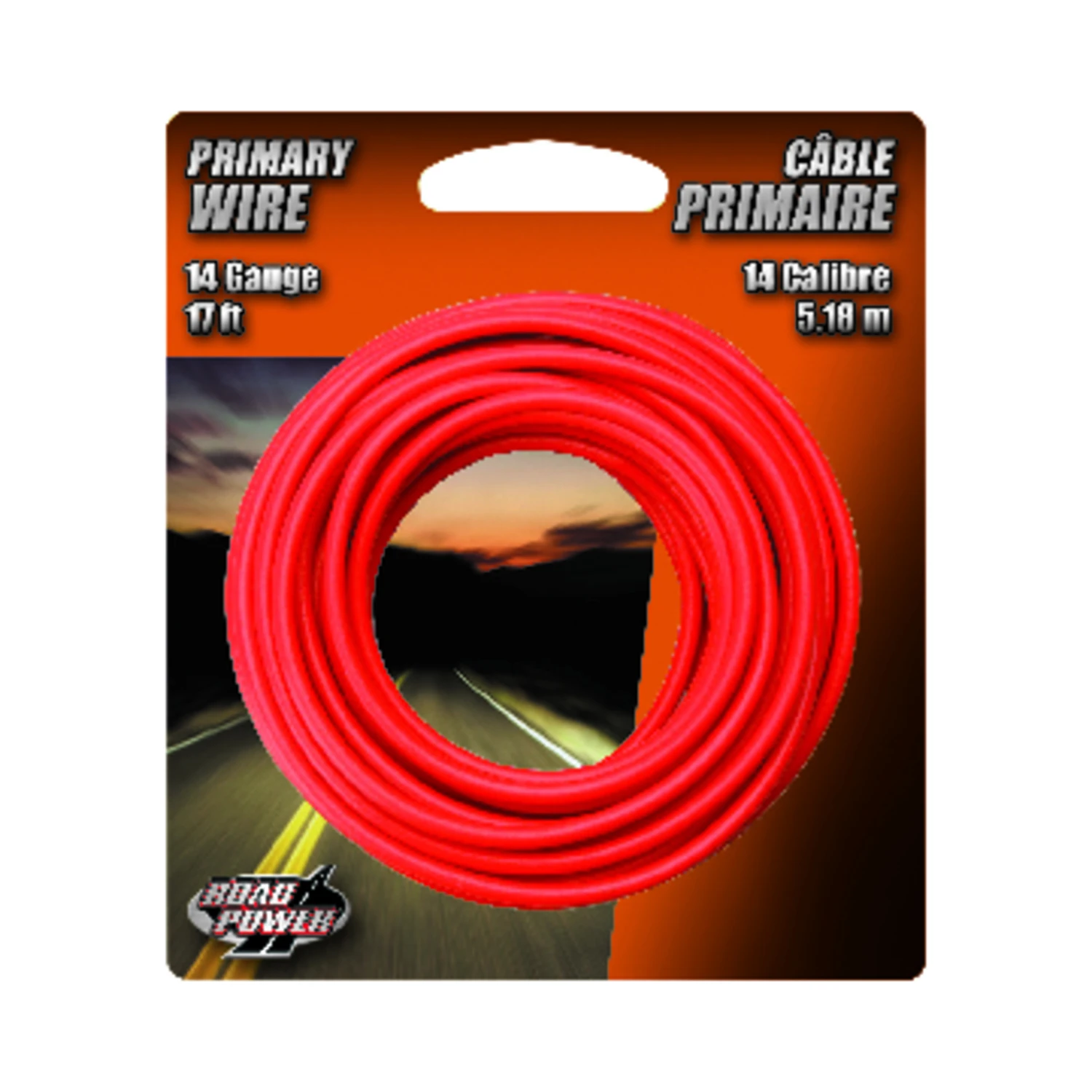 Primary Wire, Red, 14-Ga., 17 Ft.
