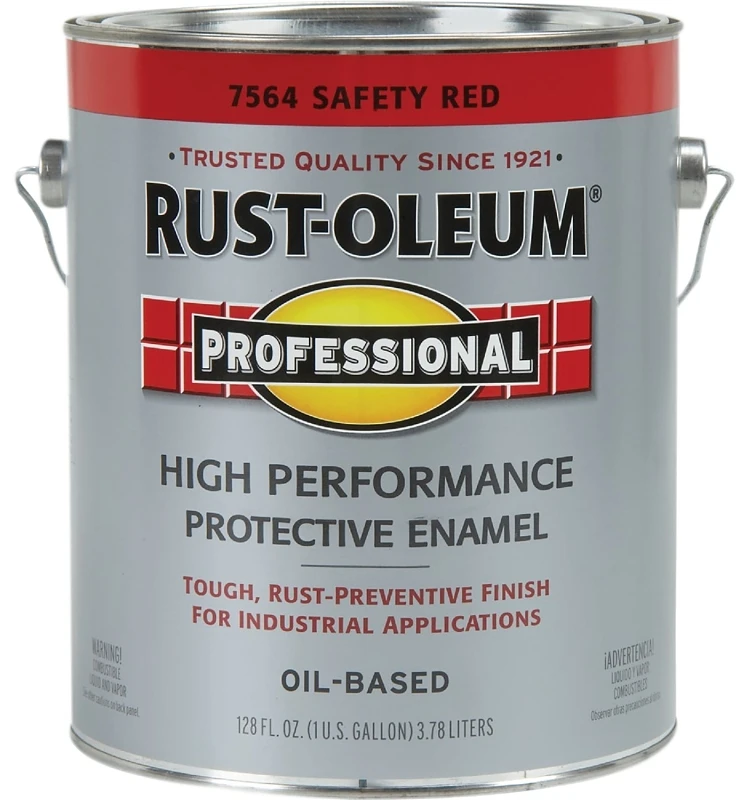 Professional Enamel Paint, Safety Red, 1-Gallon