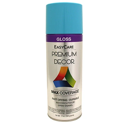 Premium Decor Spray Paint, Paisley Blue Gloss, 12 oz.