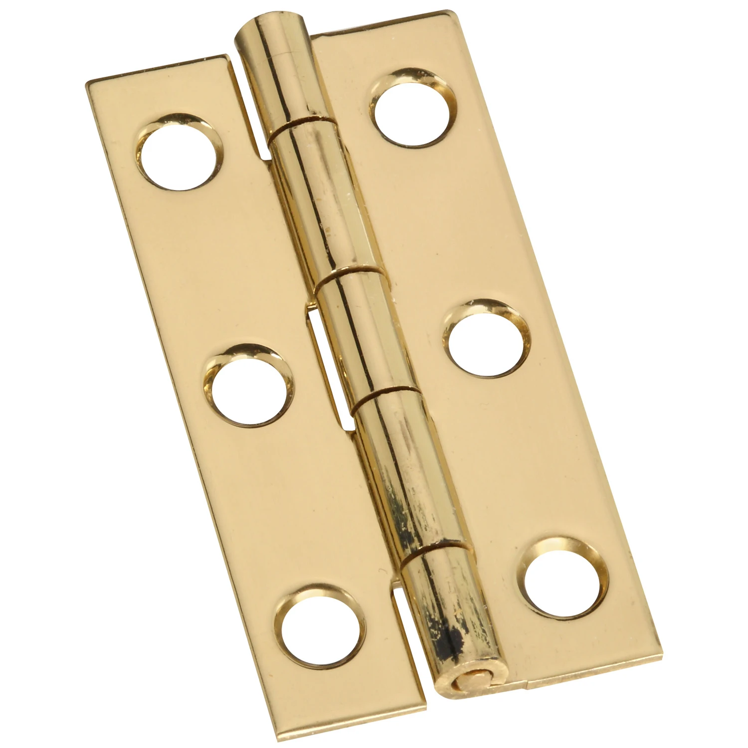 Narrow Hinge, Brass, 2 x 1 In., 2-Pk.