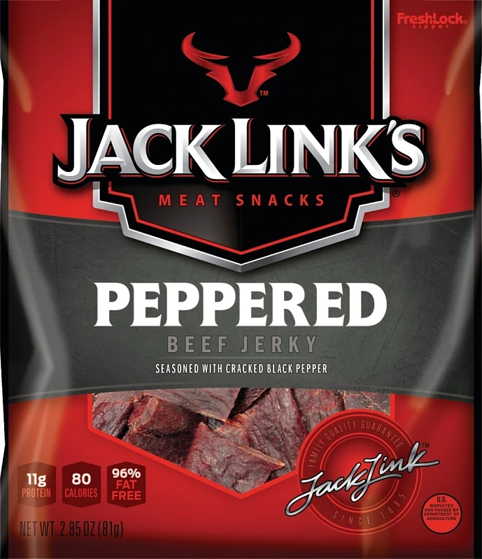 Beef Jerky, Peppered, 2.85-oz.
