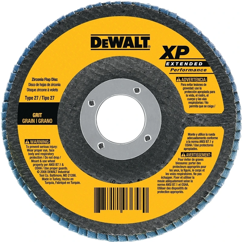 4-1/2 In. 60-Grit Zirconia Flap Disc