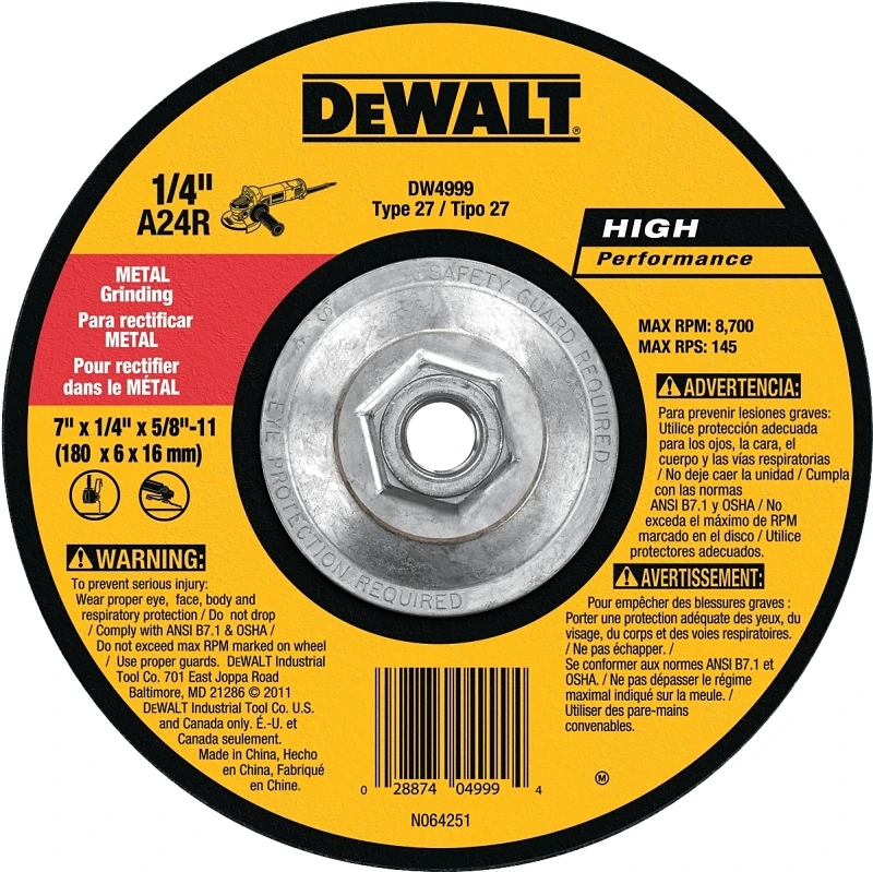 General-Purpose Metal-Cutting Wheel, 7 In.