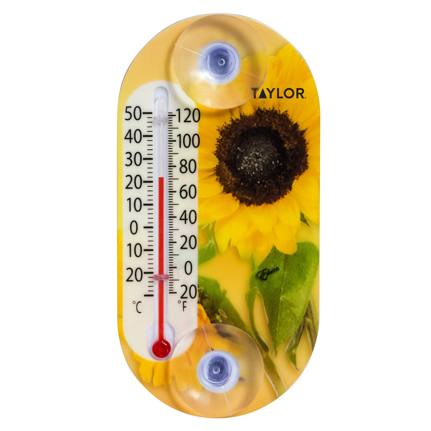 Flower Thermometer, 4-In.