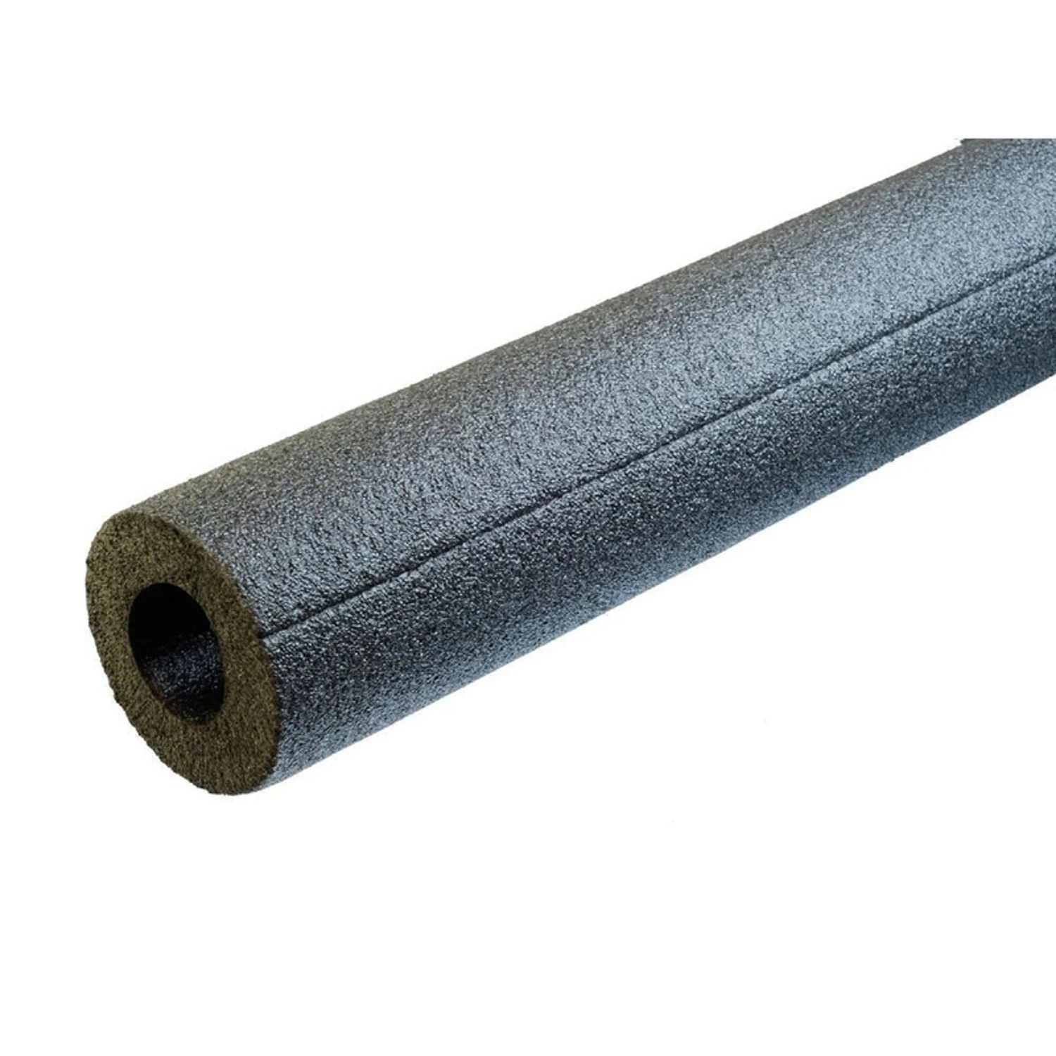 Tubular Pipe Insulation, Polyethylene Foam, Pre-Slit, For 1/2 or 1/4 In. Pipes, Black, 3 Ft., 4-Pk.