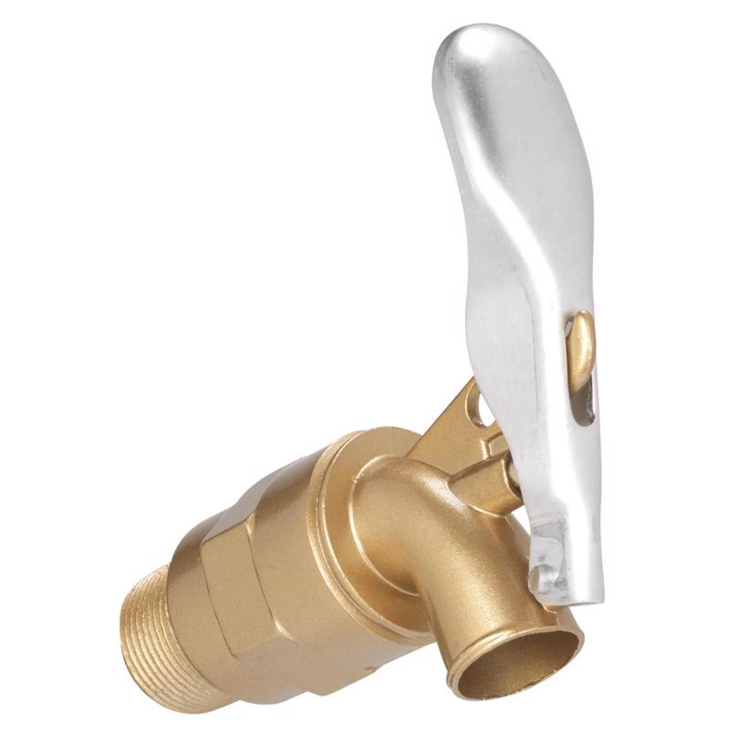 Zamac Drum & Barrel Faucet, Painted Brass, 3/4 In.