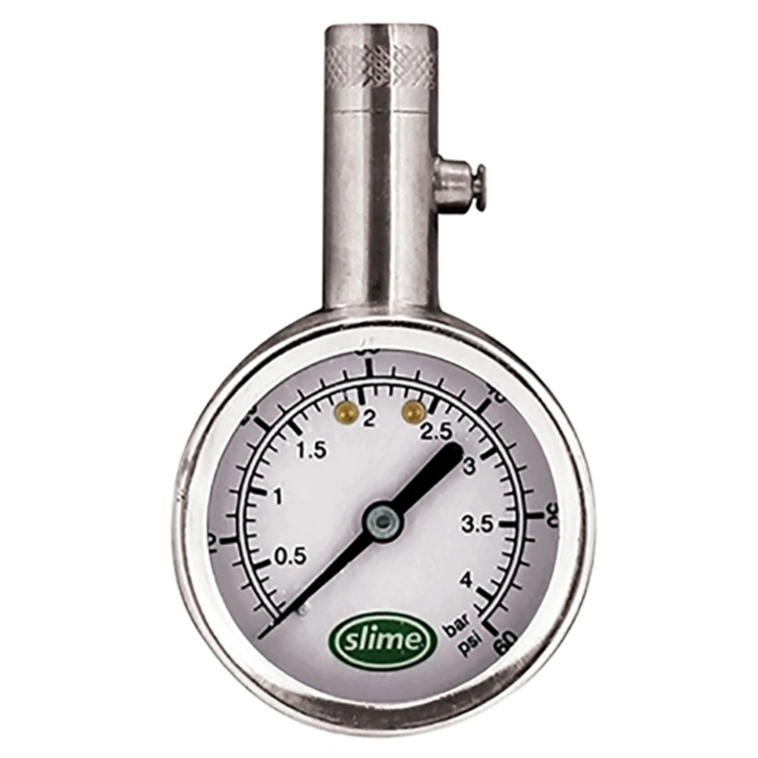 Tire Gauge, Brass, 5-60 PSI