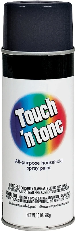 Touch 'N Tone Spray Paint, Gloss Black, 10-oz.