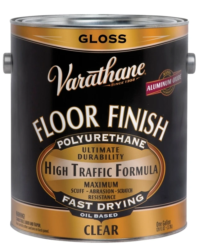 Premium Polyurethane Floor Finish, Oil-Base, Gloss, 1-Gallon