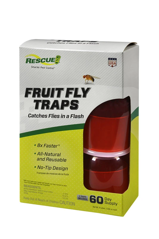 Fruit Fly Trap Attractant, 2 Traps, 4 Attractants